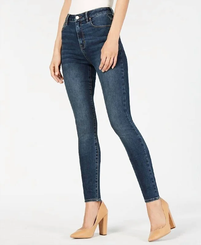 Women's Transitional Attire The Sultry High Rise Skinny Jeans In Blue