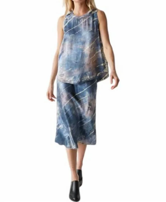 Stylish Women's Attire Leila Double Dye Skirt In Nocturnal Combo