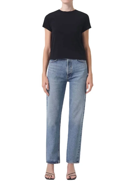 Women's Apparel And Garments 90's Pinch Waist Jeans In Navigate