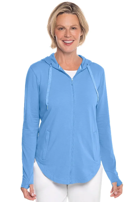 Women's Office Clothing Women's LumaLeo Zip-Up Hoodie | Clear Sky Blue