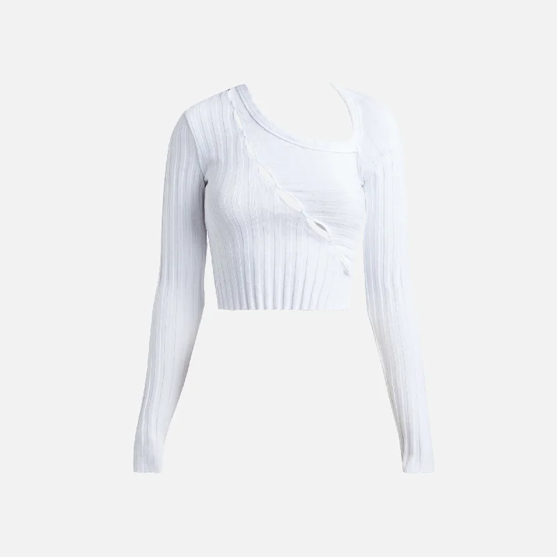 Women's Night-Out Outfit Cotton Citizen Capri Crop White - White