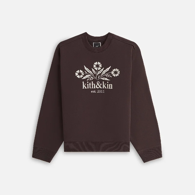 Formal Garments For Women Kith Women Ashwin Kith & Kin Bellflower Crewneck - Incognito