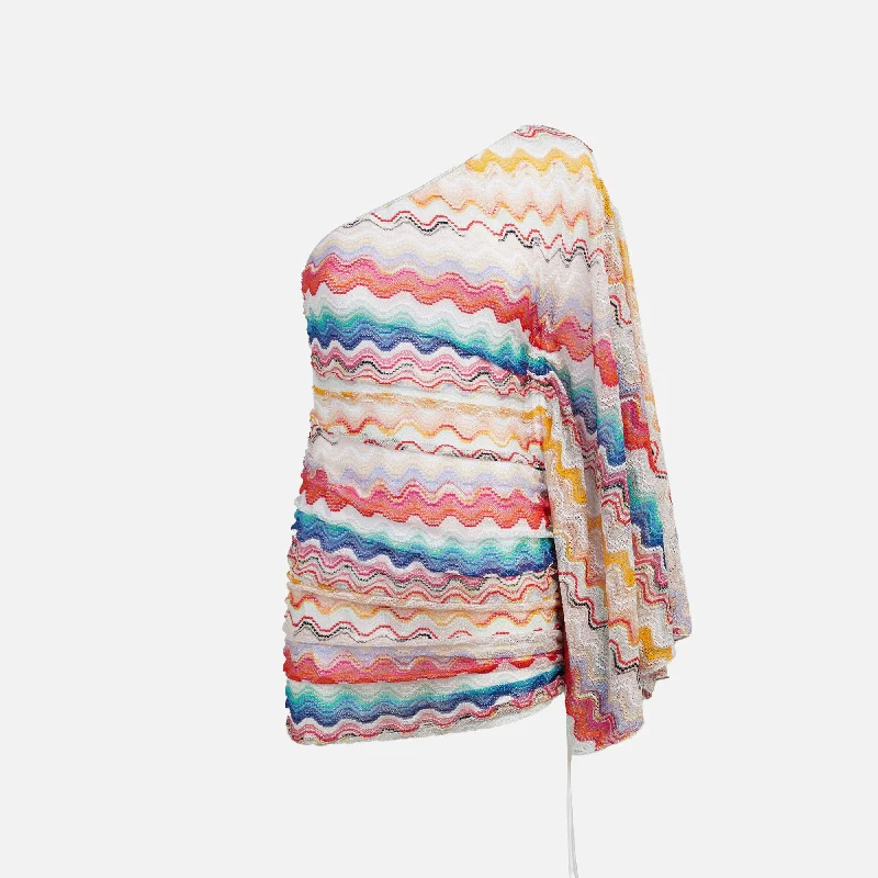 Women's Holiday Attire Missoni Short Coverup - Multicolor White Base