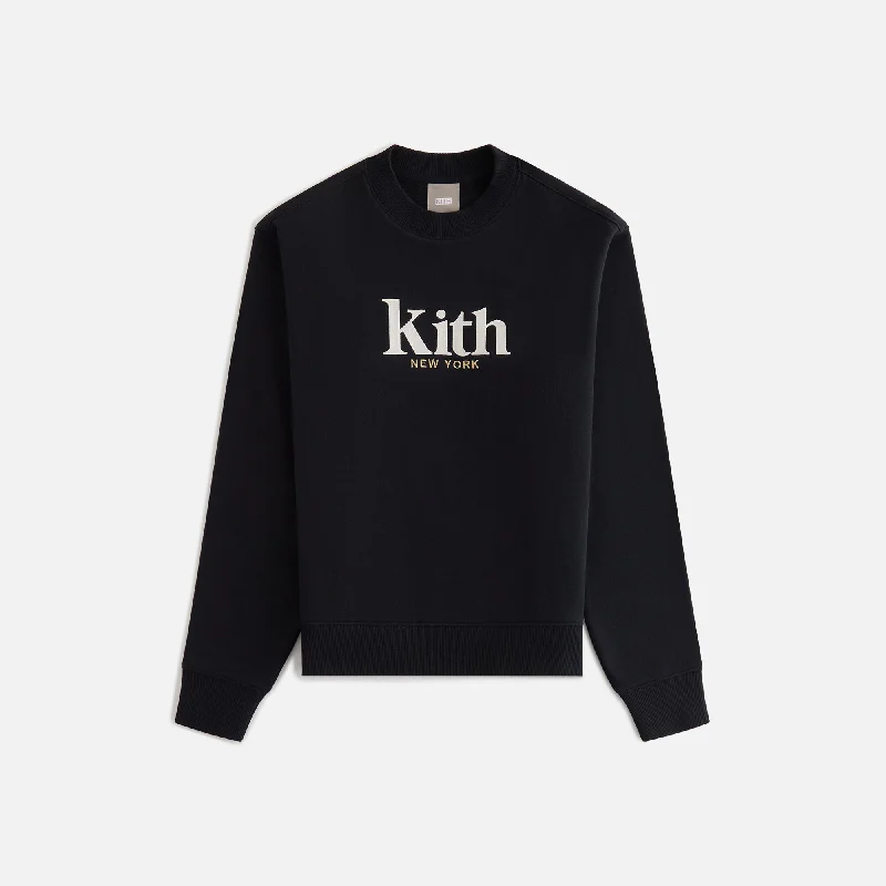 Women's Functional Outdoor Garments Kith Women Asher New York Crewneck - Black