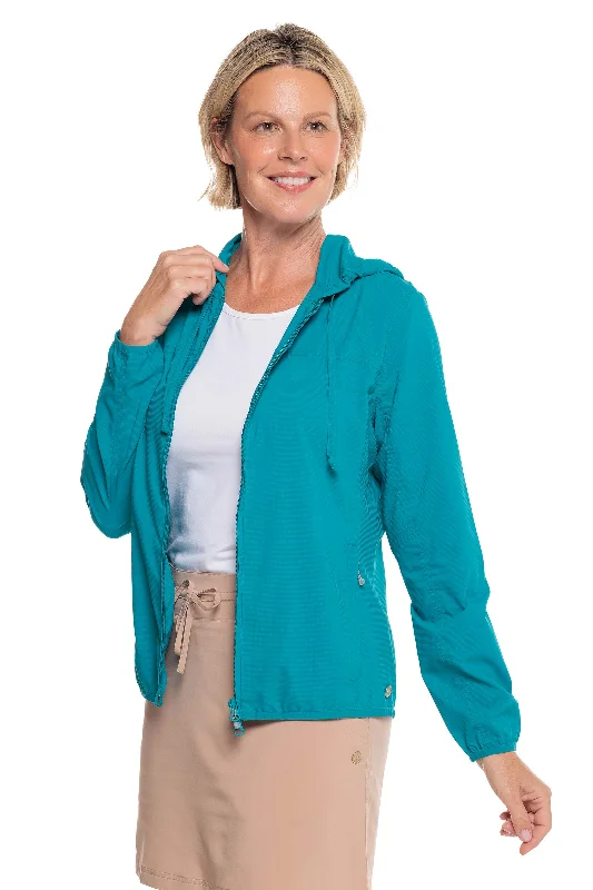 Women's Sporty Clothes Women's Arcadian Packable Sunblock Jacket | Tahitian Teal