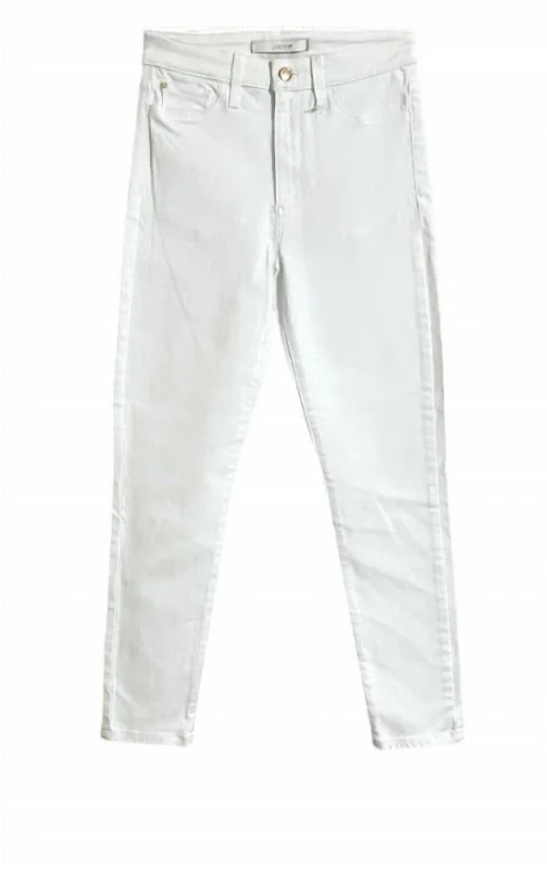 Women's Trendy Attire Women's Charlie High Rise Skinny Crop Jeans In White