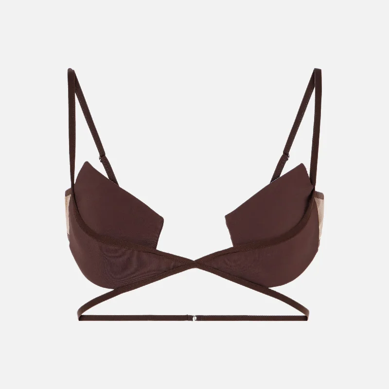 Women's Timeless Attire Nensi Dojaka Bra - Brown