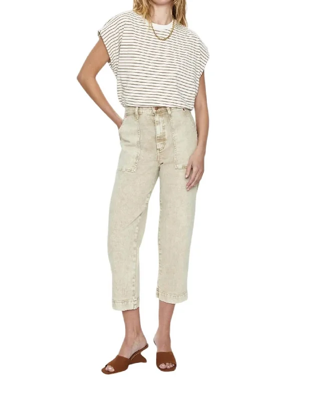 Affordable Women's Attire Turner Super High Rise Barrel Pant In Fawn