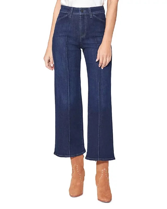 Women's Timeless Attire Anessa Trouser Pockets Pintuck Jean In Arcelia