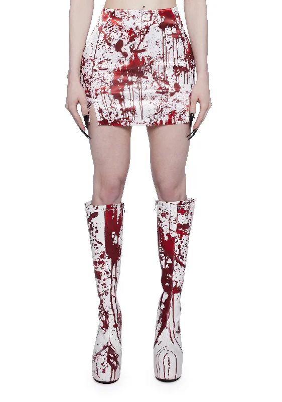 Classic Women's Clothing Styles Scream Queen Mini Skirt