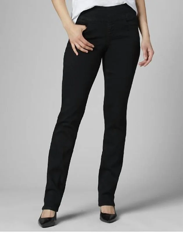 Women's Vintage Attire Peri Straight Leg High Rise Jeans In Black