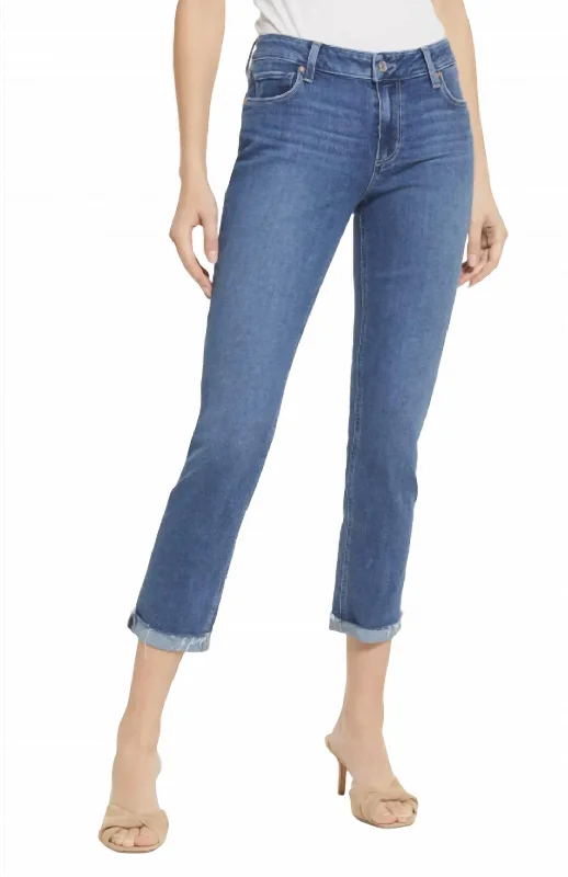 Women's Office Attire Brigitte Raw Hem Cuff Jeans In Antwerp