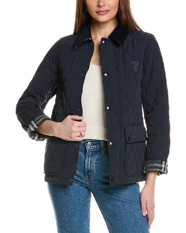 Women's Cozy Clothes Burberry Logo Quilted Jacket