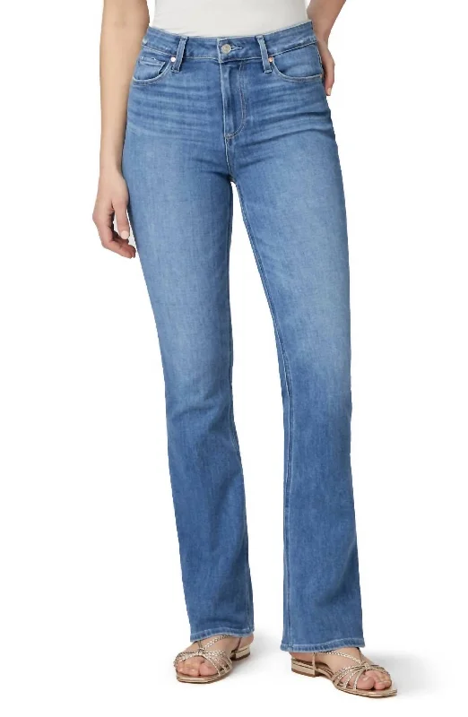 Women's Luxury Attire High Rise Laurel Canyon 32In Jean In Bellflower Distressed