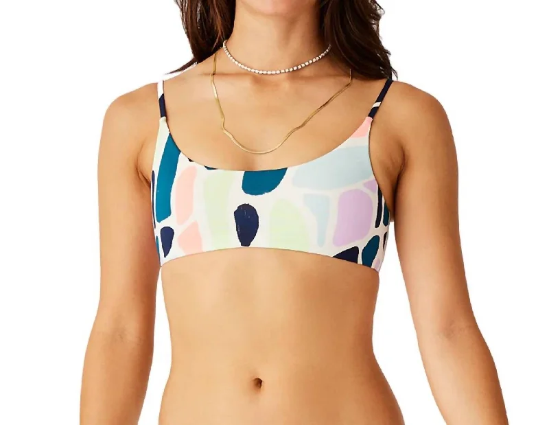 Women's Everyday Apparel Escondido Swim Top In Pebble