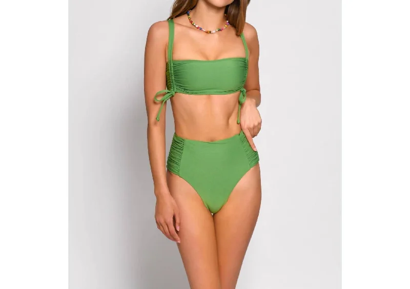 Women's Loungewear Clothes Solid Soma Bikini Bottom In Green