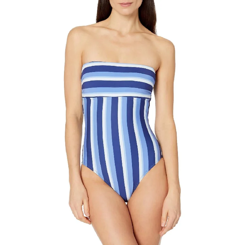 Women's Elegant Apparel Bandeau One Piece In Parallel Navy