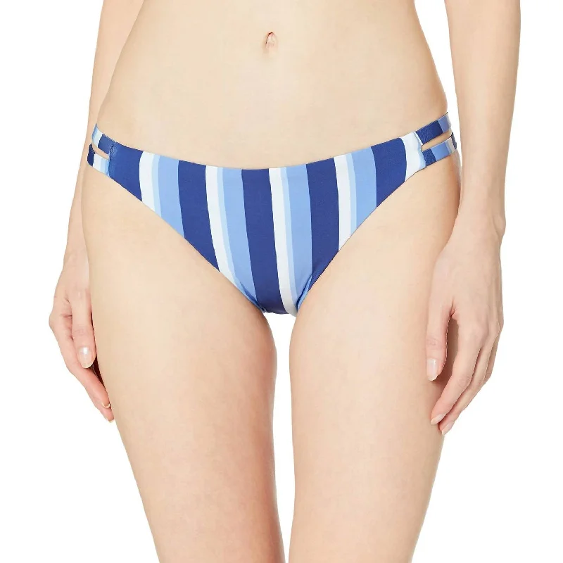 Affordable Luxury Women's Apparel Double Strap Bikini Bottom In Parallel Navy