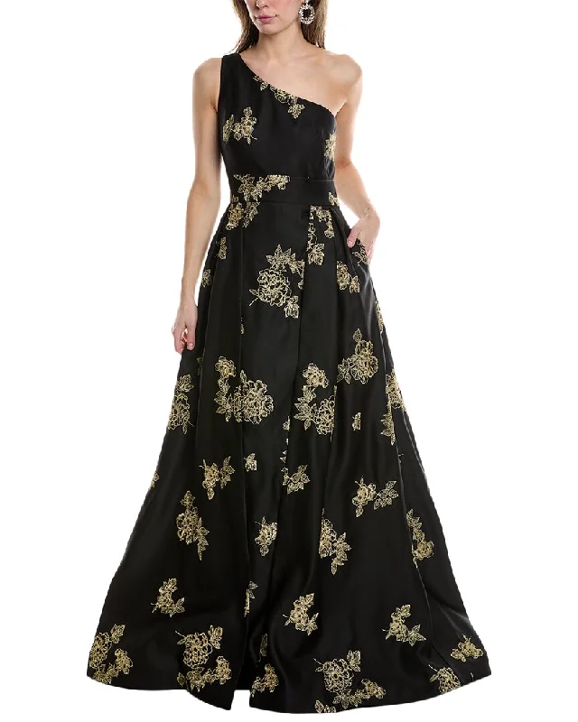 Women's Transitional Garments Marchesa Notte One-Shoulder Heavy Duchess Satin Gown