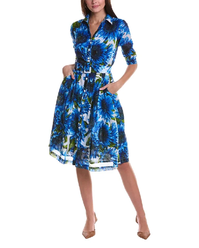 Women's Travel Outfit Set Samantha Sung Audrey 3 Silk Shirtdress