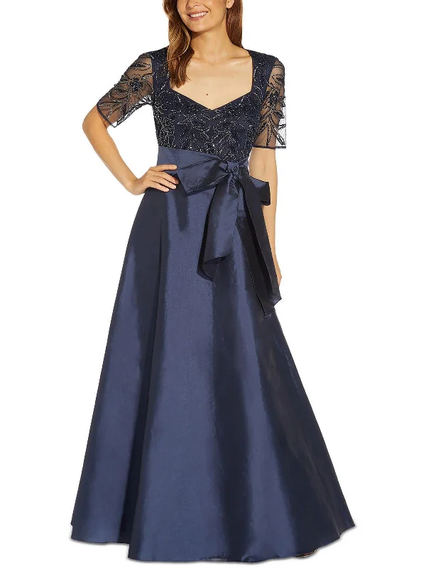 Women's Holiday Attire Womens Embellished Maxi Evening Dress