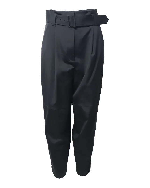 Women's Attire ALC Belted Trousers in Black Acetate