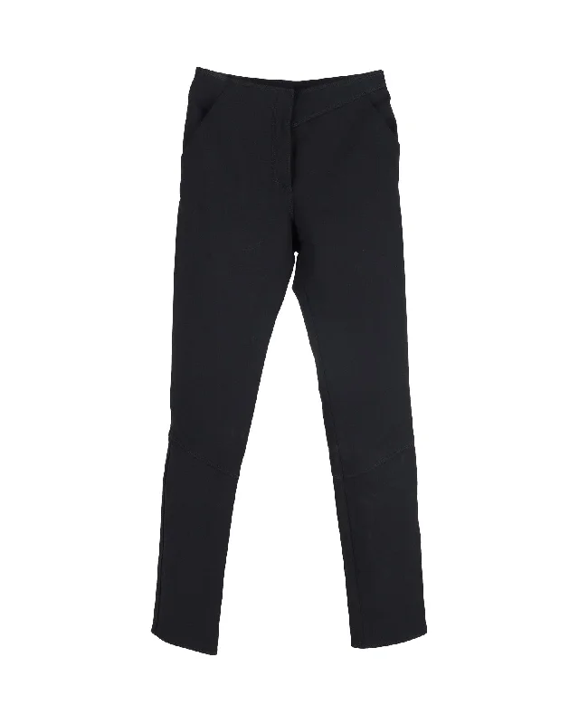 Women's Contemporary Clothing Balenciaga Tapered Trousers in Black Wool