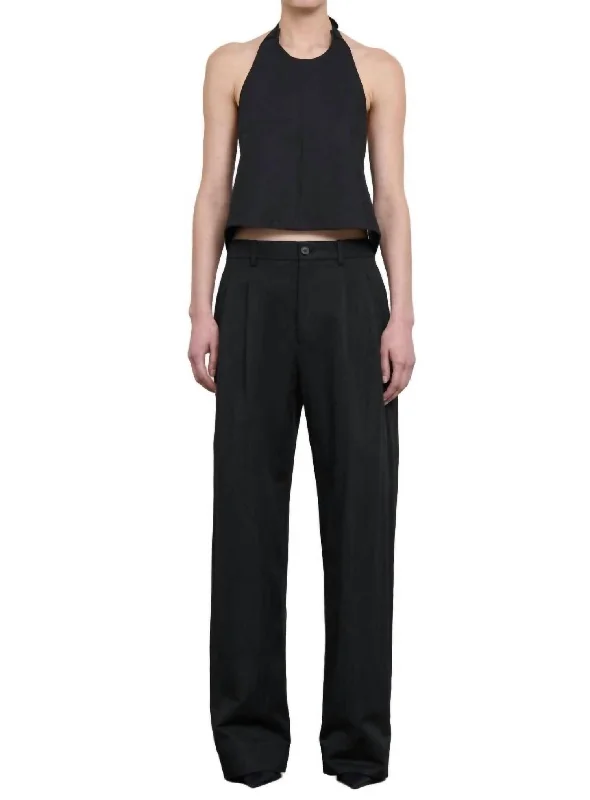 Women's Professional Clothes Drill Chino Pant In Black