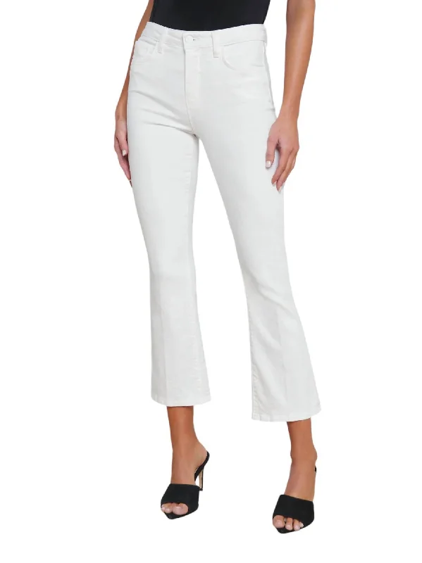 Affordable Women's Garments Mira Cropped Bootcut Jean In Blanc