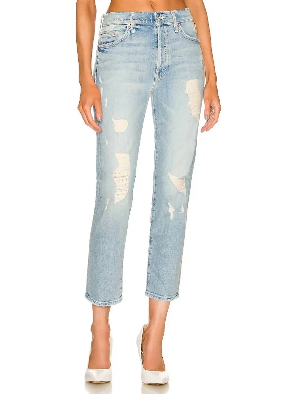 Women's Classic Attire The Trickster Ankle Jeans In An Icy Confession