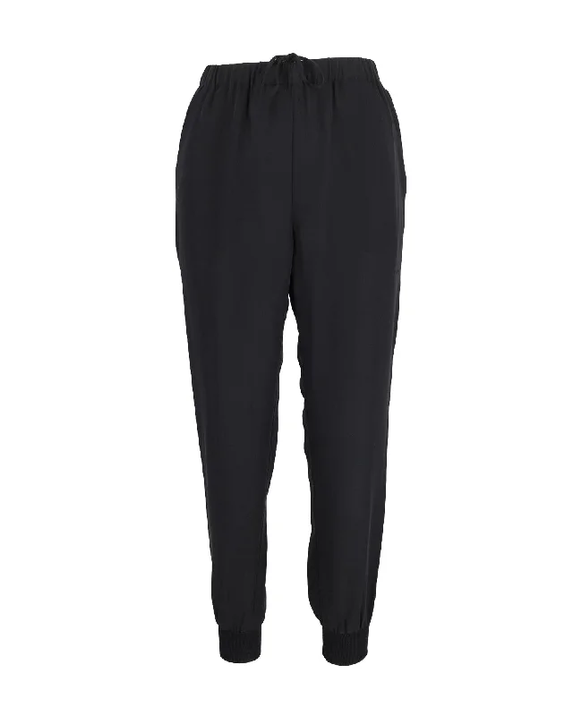 Women's Casual Wear Clothing Theory Lounge Pants in Black Silk